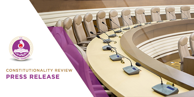 Press Release concerning the Decision on the Provision Limiting the Special Consumption Tax Exemption for Persons with a Disability Rate Below 90% with the Condition of Personal Use