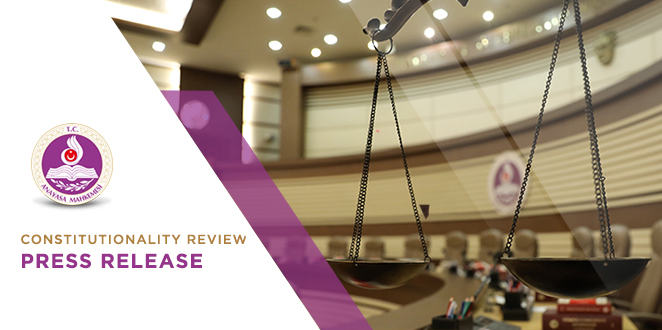 Press Release concerning the Judgment regarding Certain Provisions of the Expropriation Law no. 2942