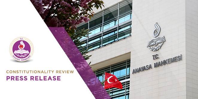 Press Release concerning the Decision on the Provision Precluding Appeals on points of Law in Cases concerning the Determination of Compensation for Expropriation below a Certain Amount or Value